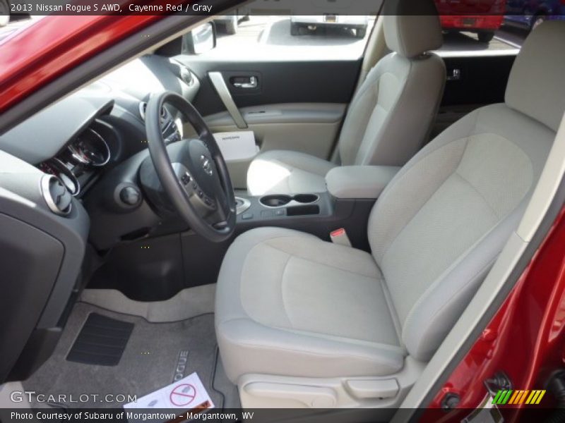 Cayenne Red / Gray 2013 Nissan Rogue S AWD