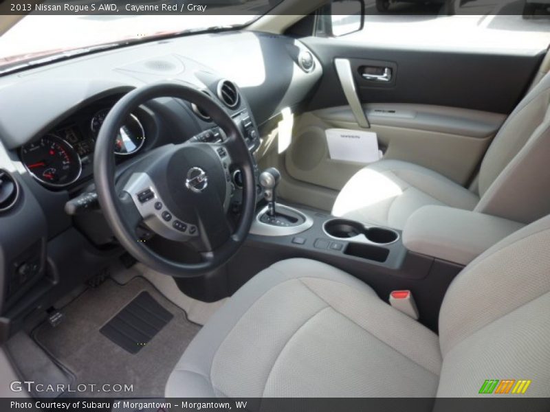 Cayenne Red / Gray 2013 Nissan Rogue S AWD