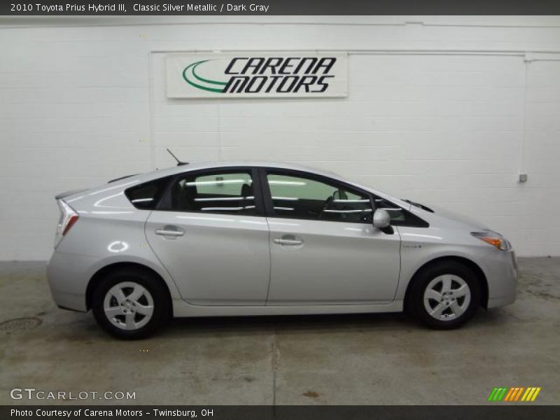 Classic Silver Metallic / Dark Gray 2010 Toyota Prius Hybrid III