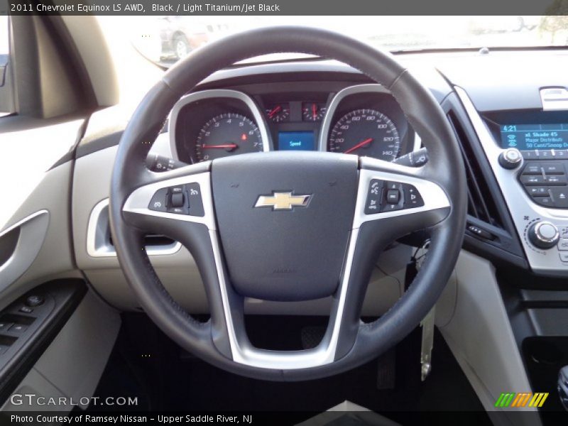 Black / Light Titanium/Jet Black 2011 Chevrolet Equinox LS AWD