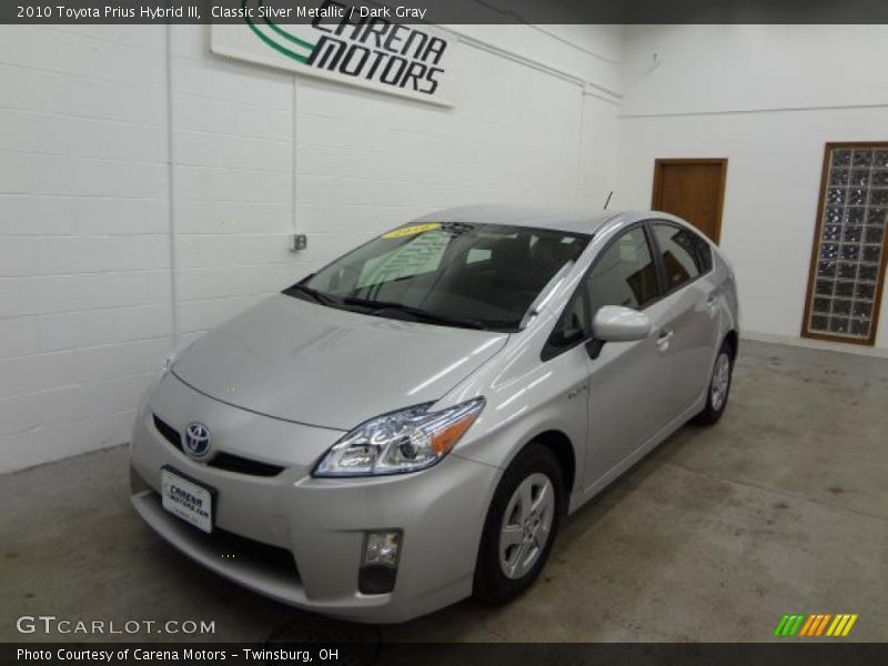 Classic Silver Metallic / Dark Gray 2010 Toyota Prius Hybrid III