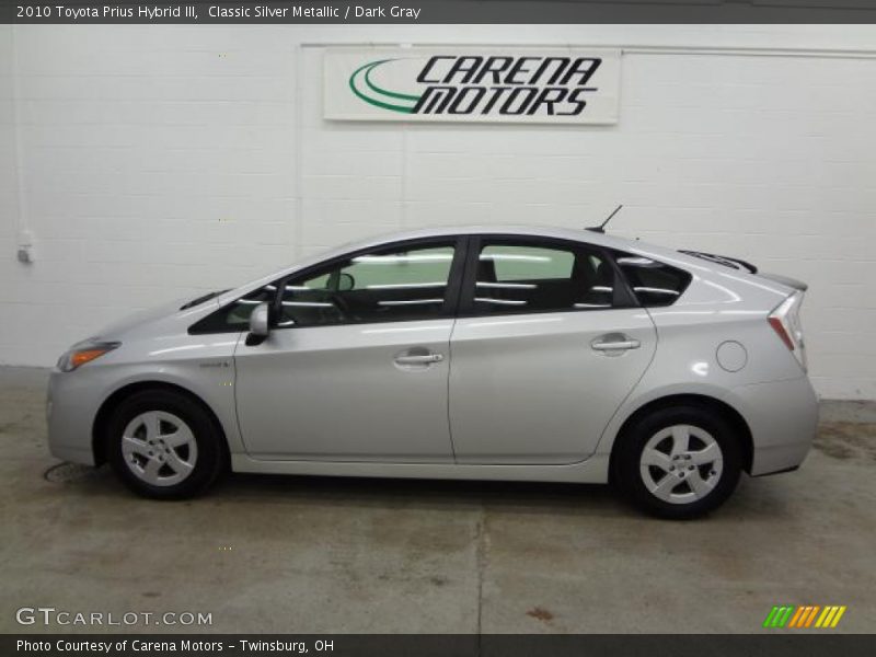 Classic Silver Metallic / Dark Gray 2010 Toyota Prius Hybrid III
