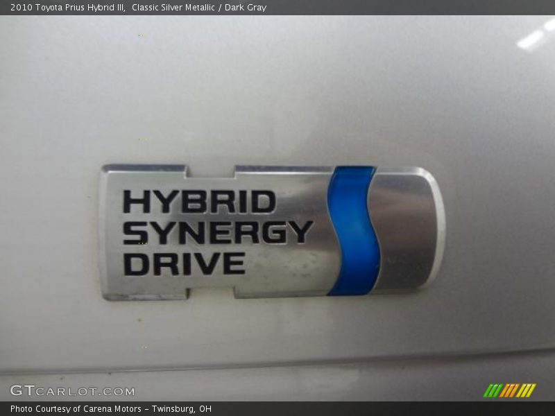 Classic Silver Metallic / Dark Gray 2010 Toyota Prius Hybrid III
