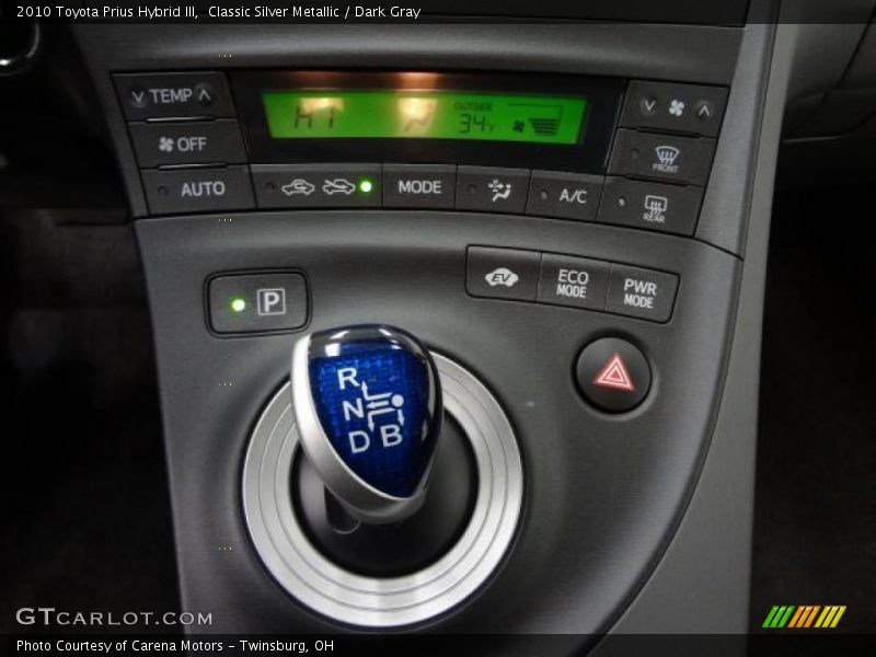 Classic Silver Metallic / Dark Gray 2010 Toyota Prius Hybrid III