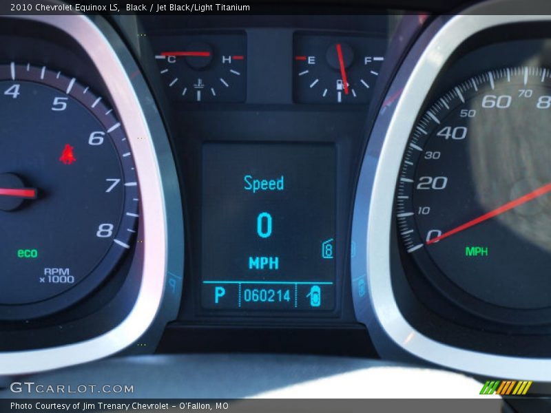 Black / Jet Black/Light Titanium 2010 Chevrolet Equinox LS