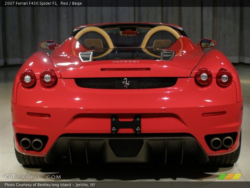 2007 Ferrari F430 Spider F1, Red/Beige, Rear - 2007 Ferrari F430 Spider F1