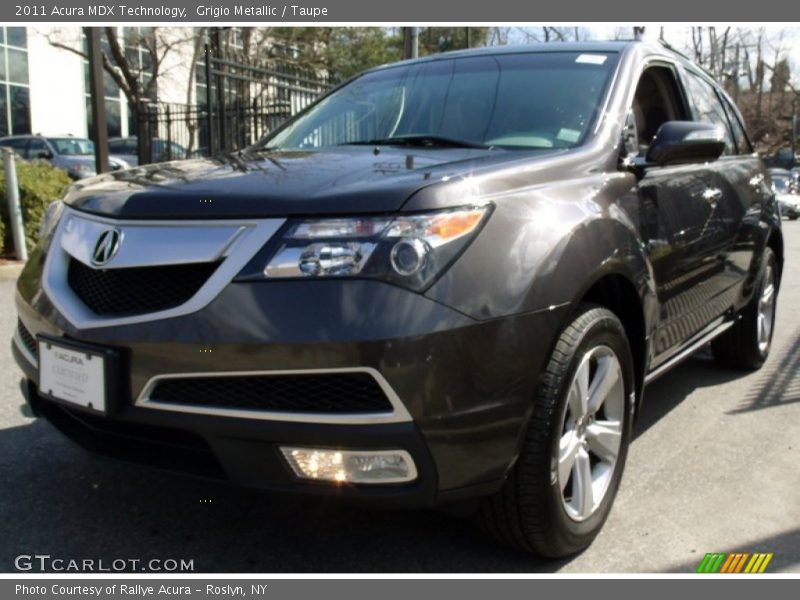 Grigio Metallic / Taupe 2011 Acura MDX Technology