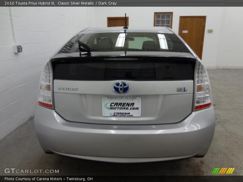 Classic Silver Metallic / Dark Gray 2010 Toyota Prius Hybrid III