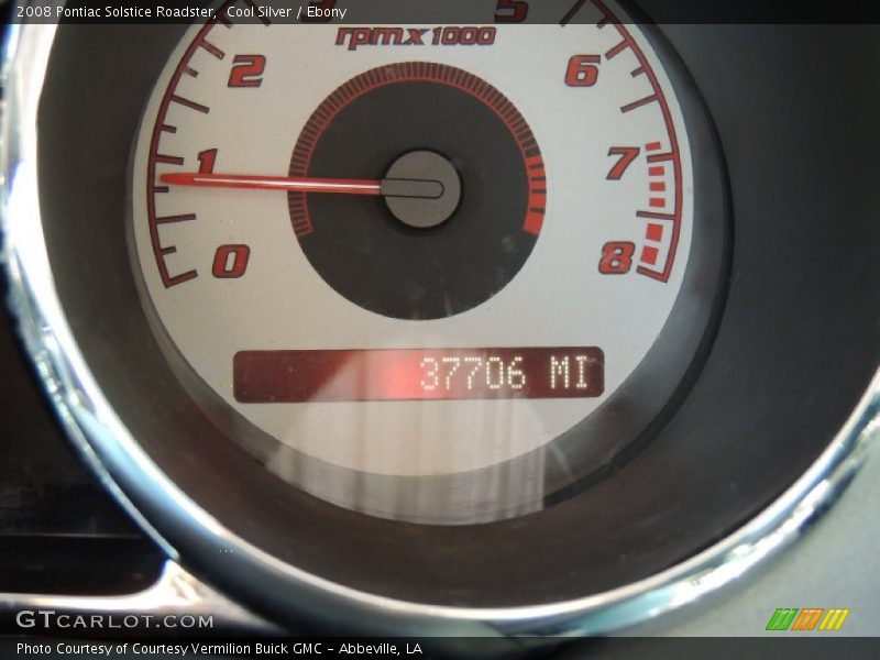 Cool Silver / Ebony 2008 Pontiac Solstice Roadster