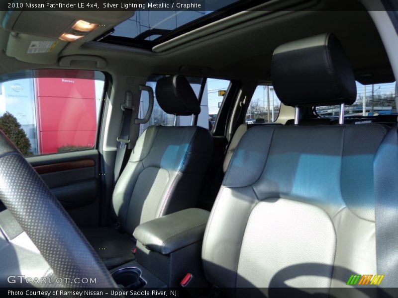Silver Lightning Metallic / Graphite 2010 Nissan Pathfinder LE 4x4