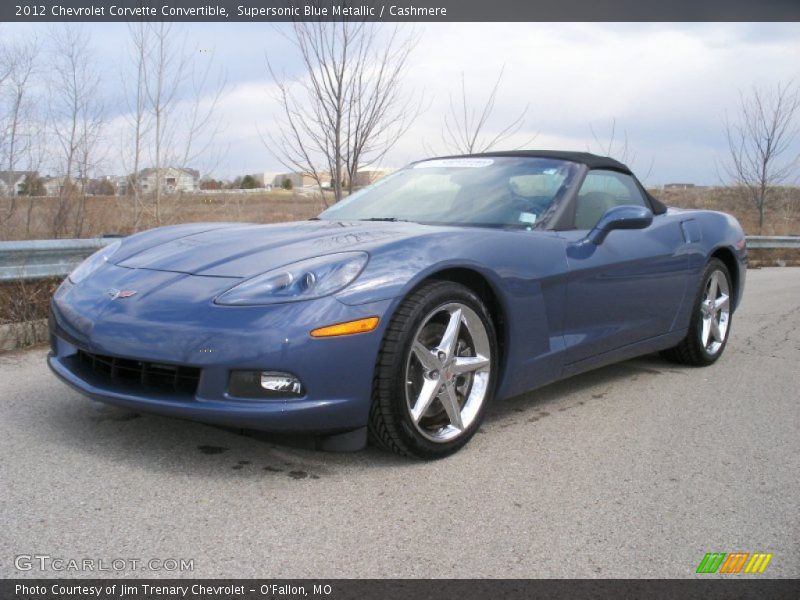 Supersonic Blue Metallic / Cashmere 2012 Chevrolet Corvette Convertible