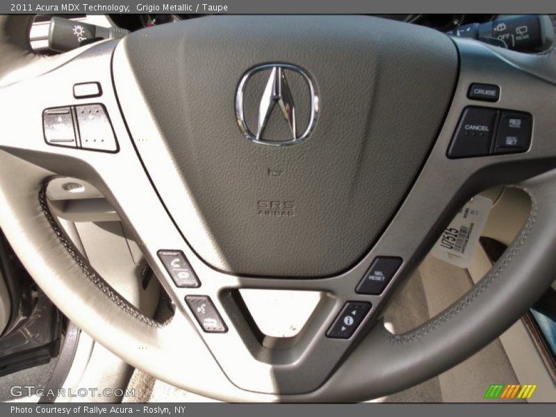 Grigio Metallic / Taupe 2011 Acura MDX Technology