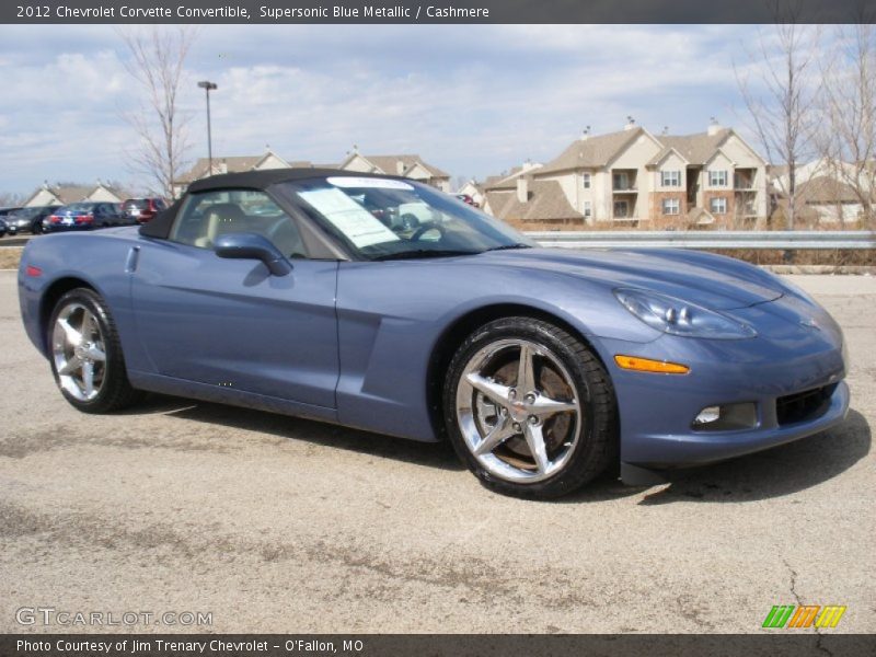 Supersonic Blue Metallic / Cashmere 2012 Chevrolet Corvette Convertible