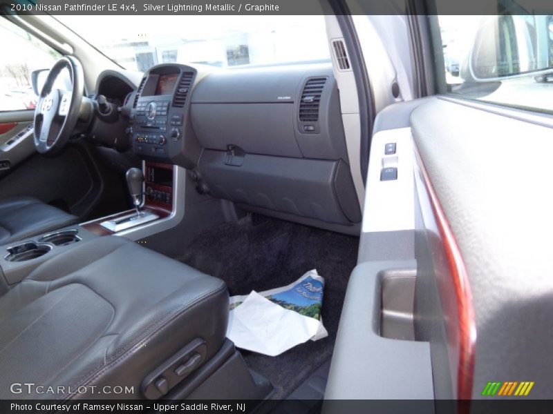 Silver Lightning Metallic / Graphite 2010 Nissan Pathfinder LE 4x4