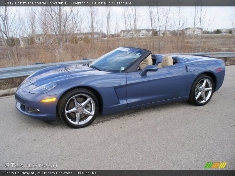 Supersonic Blue Metallic / Cashmere 2012 Chevrolet Corvette Convertible