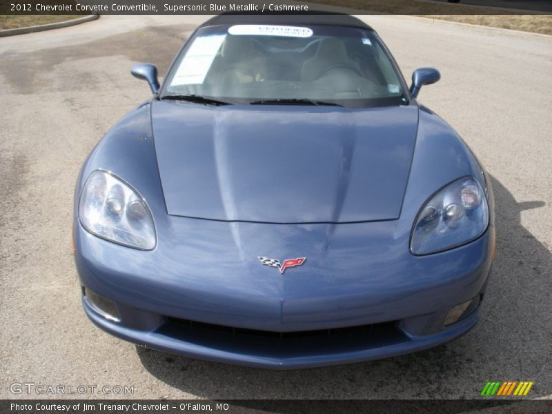 Supersonic Blue Metallic / Cashmere 2012 Chevrolet Corvette Convertible