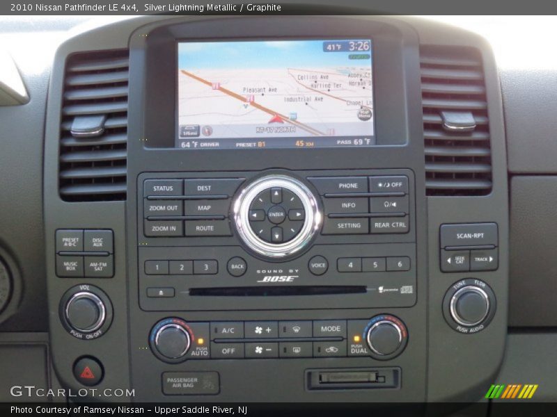 Silver Lightning Metallic / Graphite 2010 Nissan Pathfinder LE 4x4