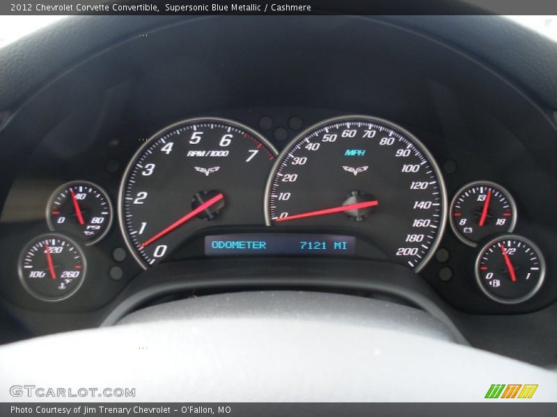  2012 Corvette Convertible Convertible Gauges