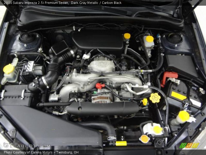  2010 Impreza 2.5i Premium Sedan Engine - 2.5 Liter SOHC 16-Valve VVT Flat 4 Cylinder