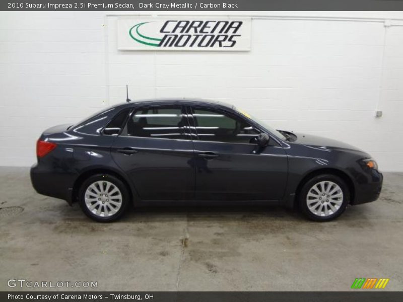 Dark Gray Metallic / Carbon Black 2010 Subaru Impreza 2.5i Premium Sedan