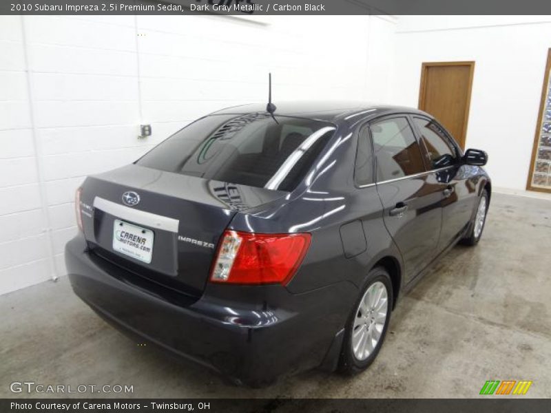 Dark Gray Metallic / Carbon Black 2010 Subaru Impreza 2.5i Premium Sedan
