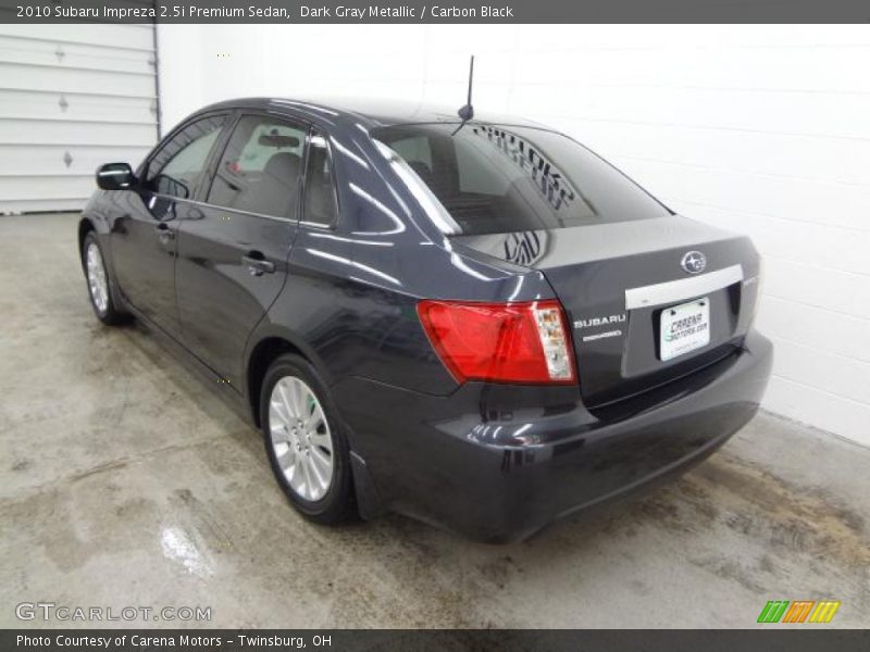 Dark Gray Metallic / Carbon Black 2010 Subaru Impreza 2.5i Premium Sedan