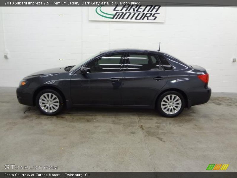 Dark Gray Metallic / Carbon Black 2010 Subaru Impreza 2.5i Premium Sedan