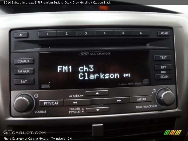 Audio System of 2010 Impreza 2.5i Premium Sedan