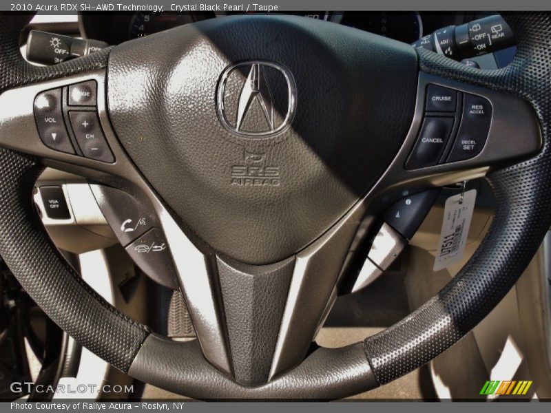 Crystal Black Pearl / Taupe 2010 Acura RDX SH-AWD Technology