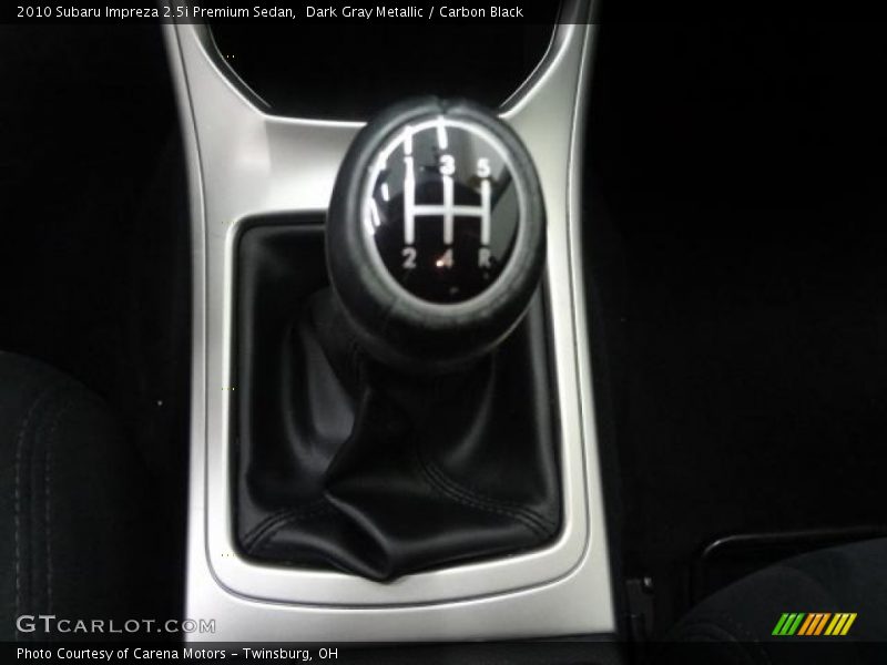 Dark Gray Metallic / Carbon Black 2010 Subaru Impreza 2.5i Premium Sedan