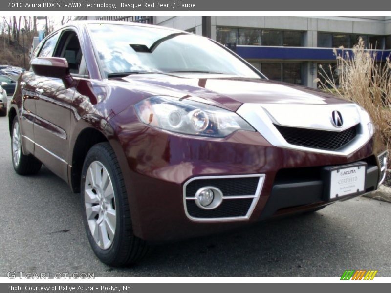 Basque Red Pearl / Taupe 2010 Acura RDX SH-AWD Technology