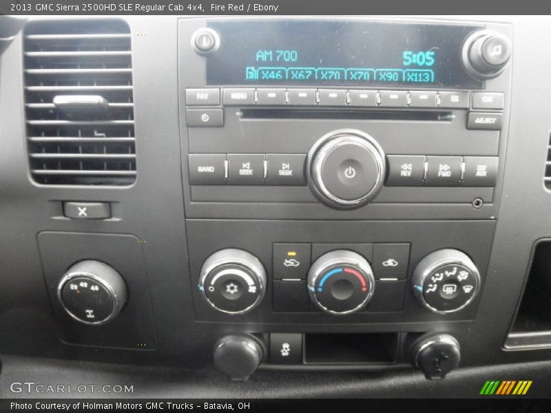 Controls of 2013 Sierra 2500HD SLE Regular Cab 4x4