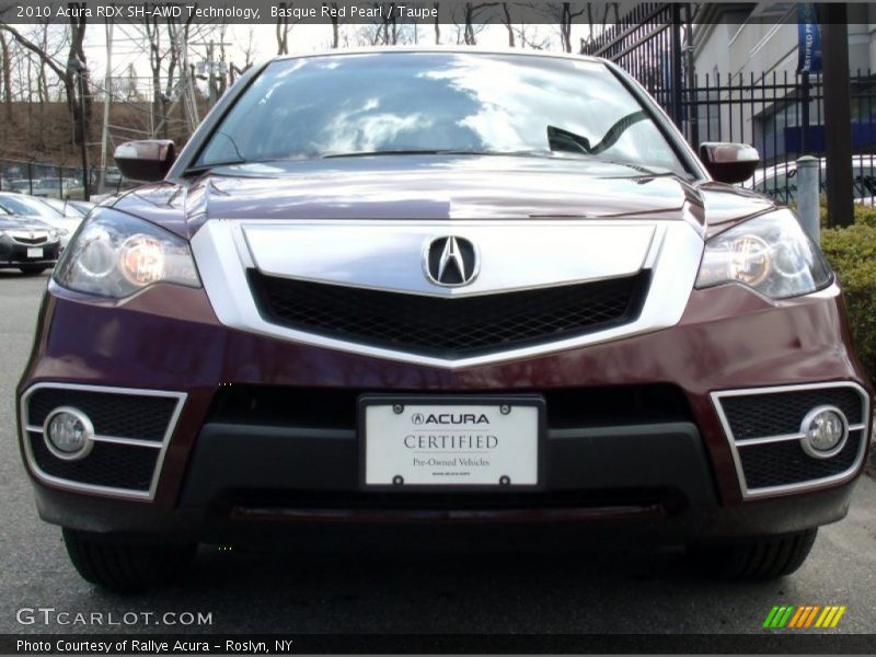 Basque Red Pearl / Taupe 2010 Acura RDX SH-AWD Technology