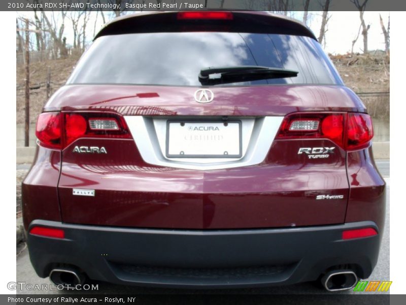 Basque Red Pearl / Taupe 2010 Acura RDX SH-AWD Technology