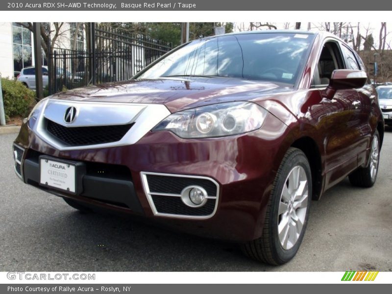 Basque Red Pearl / Taupe 2010 Acura RDX SH-AWD Technology