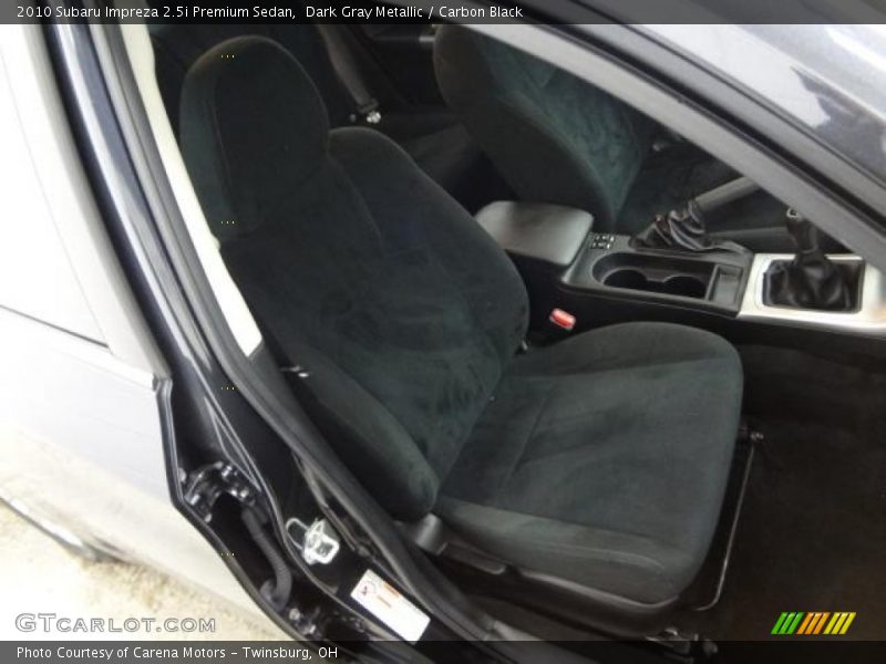 Dark Gray Metallic / Carbon Black 2010 Subaru Impreza 2.5i Premium Sedan