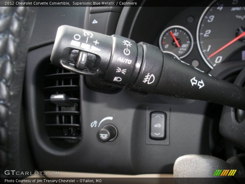 Controls of 2012 Corvette Convertible