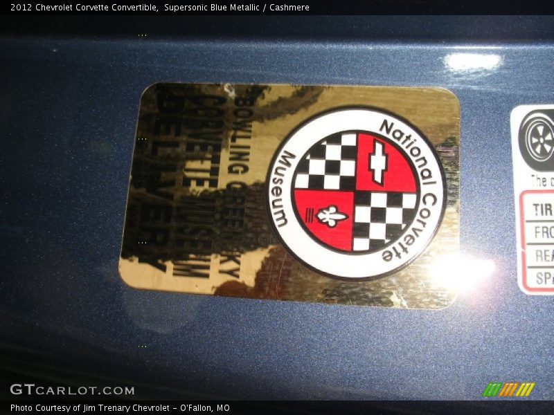 Supersonic Blue Metallic / Cashmere 2012 Chevrolet Corvette Convertible
