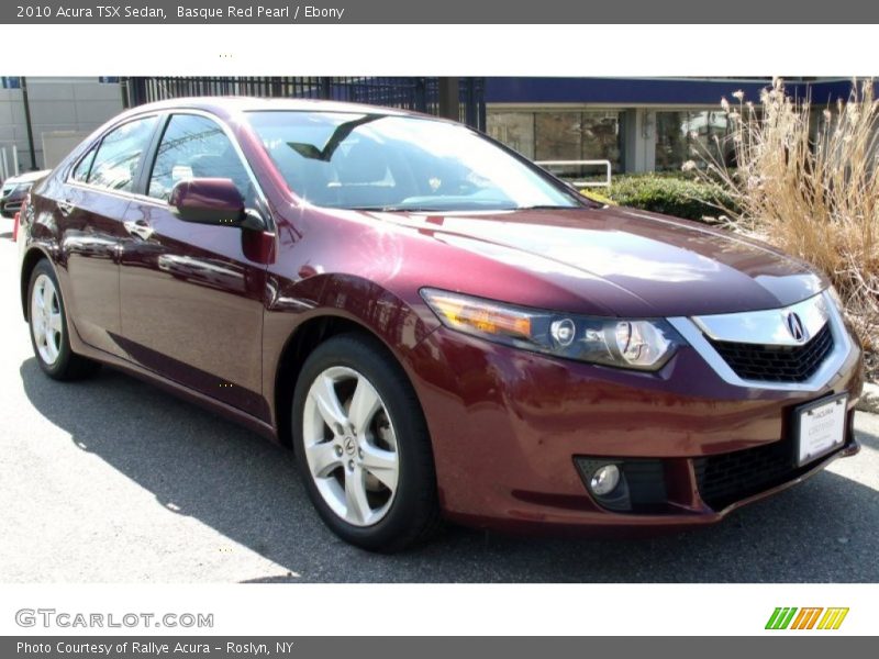 Basque Red Pearl / Ebony 2010 Acura TSX Sedan