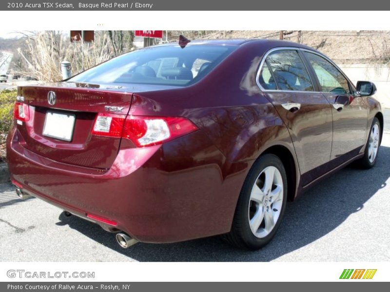 Basque Red Pearl / Ebony 2010 Acura TSX Sedan