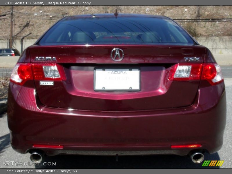 Basque Red Pearl / Ebony 2010 Acura TSX Sedan