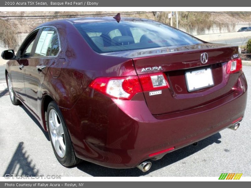 Basque Red Pearl / Ebony 2010 Acura TSX Sedan