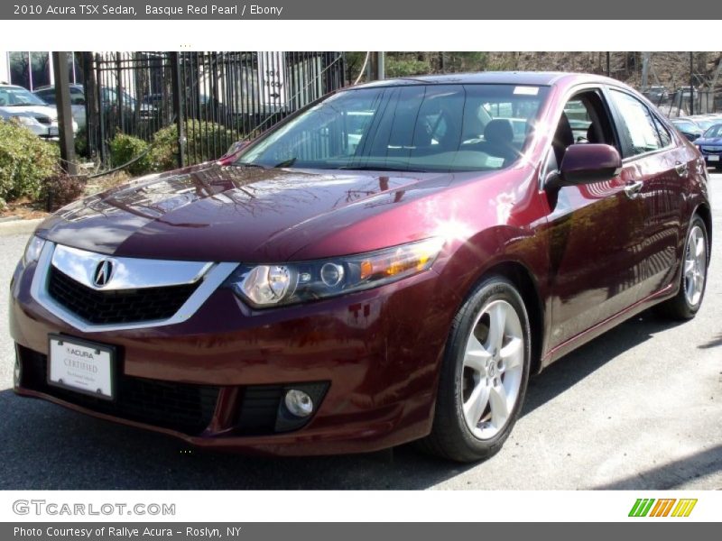 Basque Red Pearl / Ebony 2010 Acura TSX Sedan