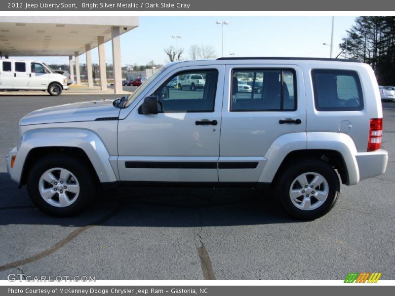 Bright Silver Metallic / Dark Slate Gray 2012 Jeep Liberty Sport