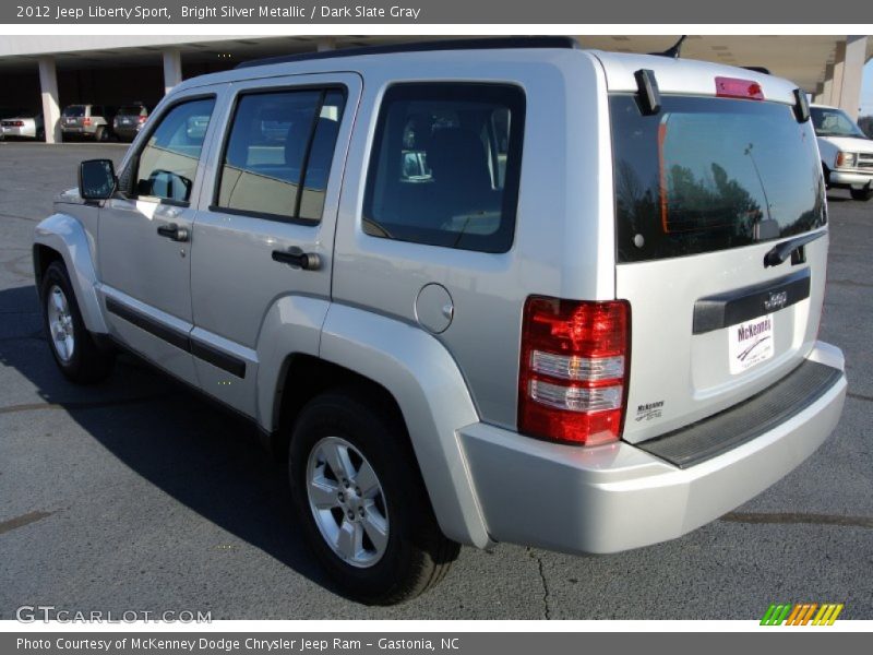 Bright Silver Metallic / Dark Slate Gray 2012 Jeep Liberty Sport