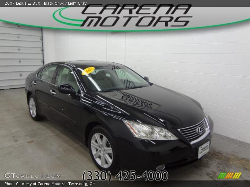 Black Onyx / Light Gray 2007 Lexus ES 350