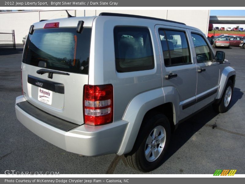 Bright Silver Metallic / Dark Slate Gray 2012 Jeep Liberty Sport
