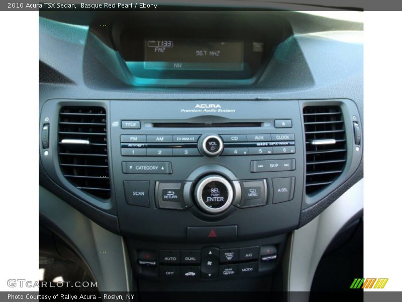 Basque Red Pearl / Ebony 2010 Acura TSX Sedan