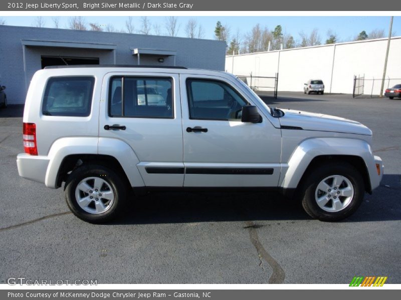 Bright Silver Metallic / Dark Slate Gray 2012 Jeep Liberty Sport