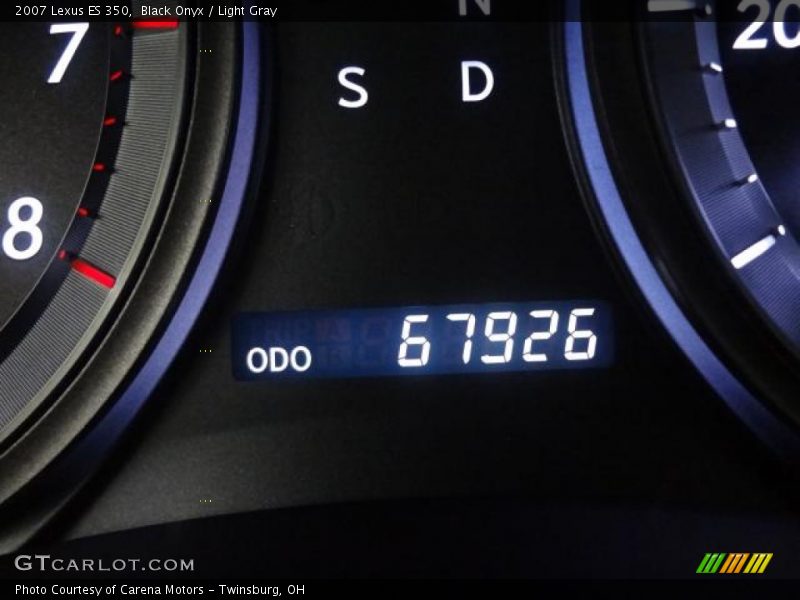 Black Onyx / Light Gray 2007 Lexus ES 350